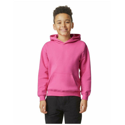 Pink Lemonade - Front - Gildan Childrens-Kids Softstyle Plain Midweight Hoodie