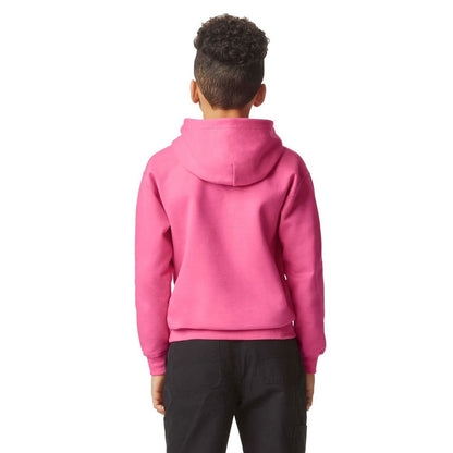 Pink Lemonade - Back - Gildan Childrens-Kids Softstyle Plain Midweight Hoodie