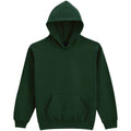 Forest Green - Front - Gildan Childrens-Kids Softstyle Plain Midweight Hoodie