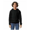 Black - Front - Gildan Childrens-Kids Softstyle Plain Midweight Hoodie