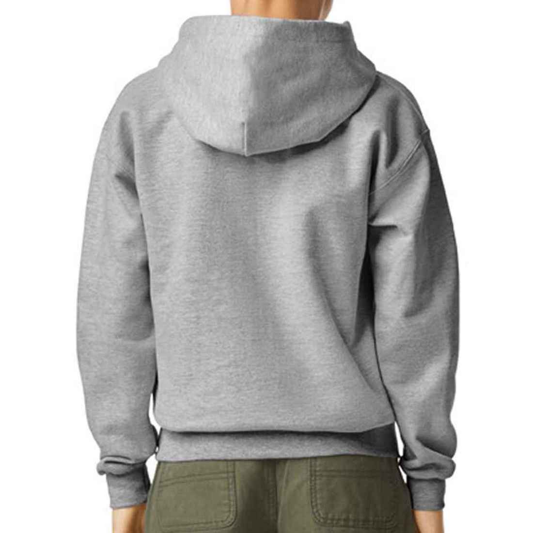 Sports Grey - Back - Gildan Childrens-Kids Softstyle Midweight Hoodie