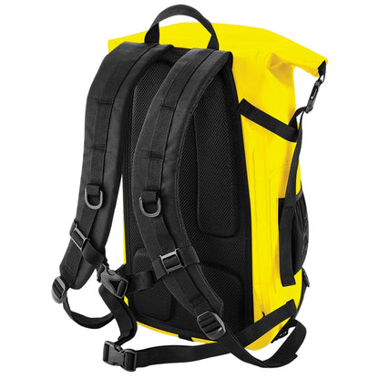 Yellow-Black - Back - Quadra SLX Waterproof 25L Backpack