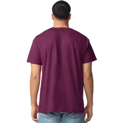 Maroon - Back - Gildan Mens Cotton Lightweight T-Shirt