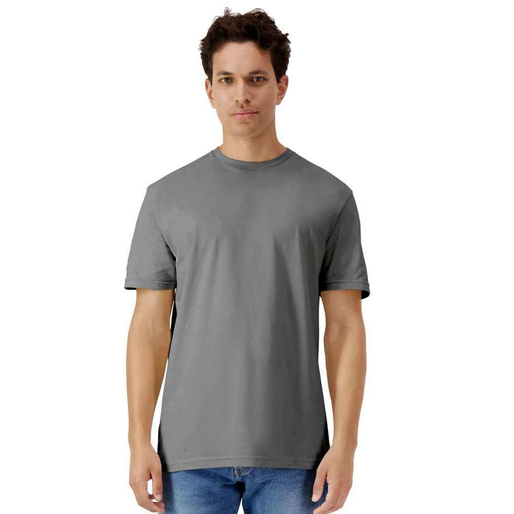 Charcoal - Front - Gildan Mens Cotton Lightweight T-Shirt