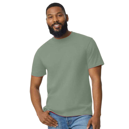 Sage - Side - Gildan Mens Cotton Lightweight T-Shirt