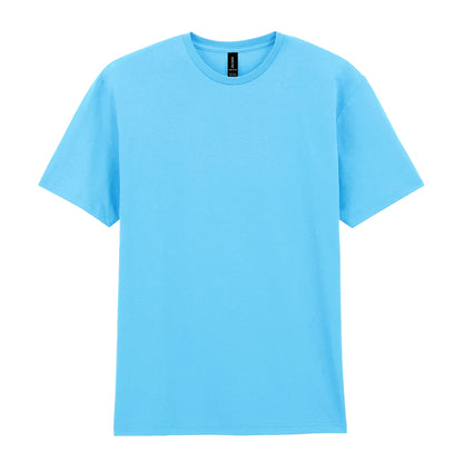 Sky Blue - Front - Gildan Mens Cotton Lightweight T-Shirt