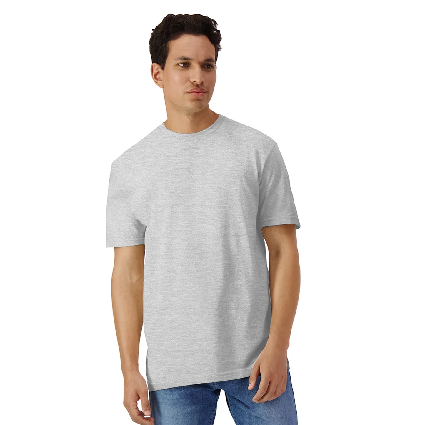 Ash - Side - Gildan Mens Cotton Lightweight T-Shirt