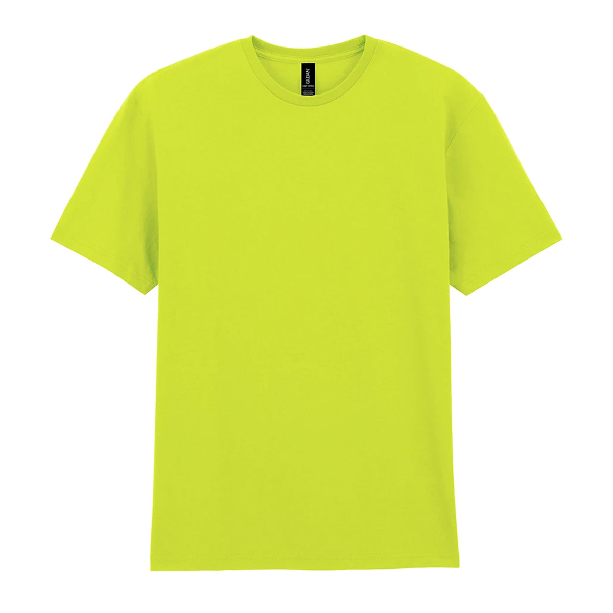 Safety Green - Front - Gildan Mens Cotton Lightweight T-Shirt