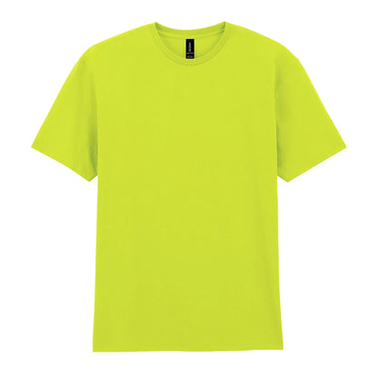 Safety Green - Front - Gildan Mens Cotton Lightweight T-Shirt