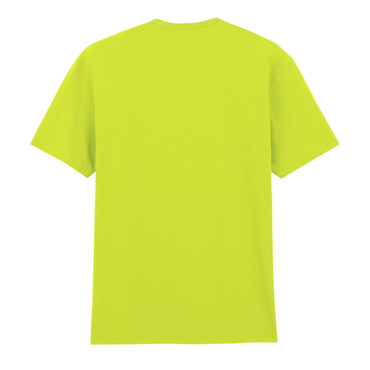 Safety Green - Back - Gildan Mens Cotton Lightweight T-Shirt