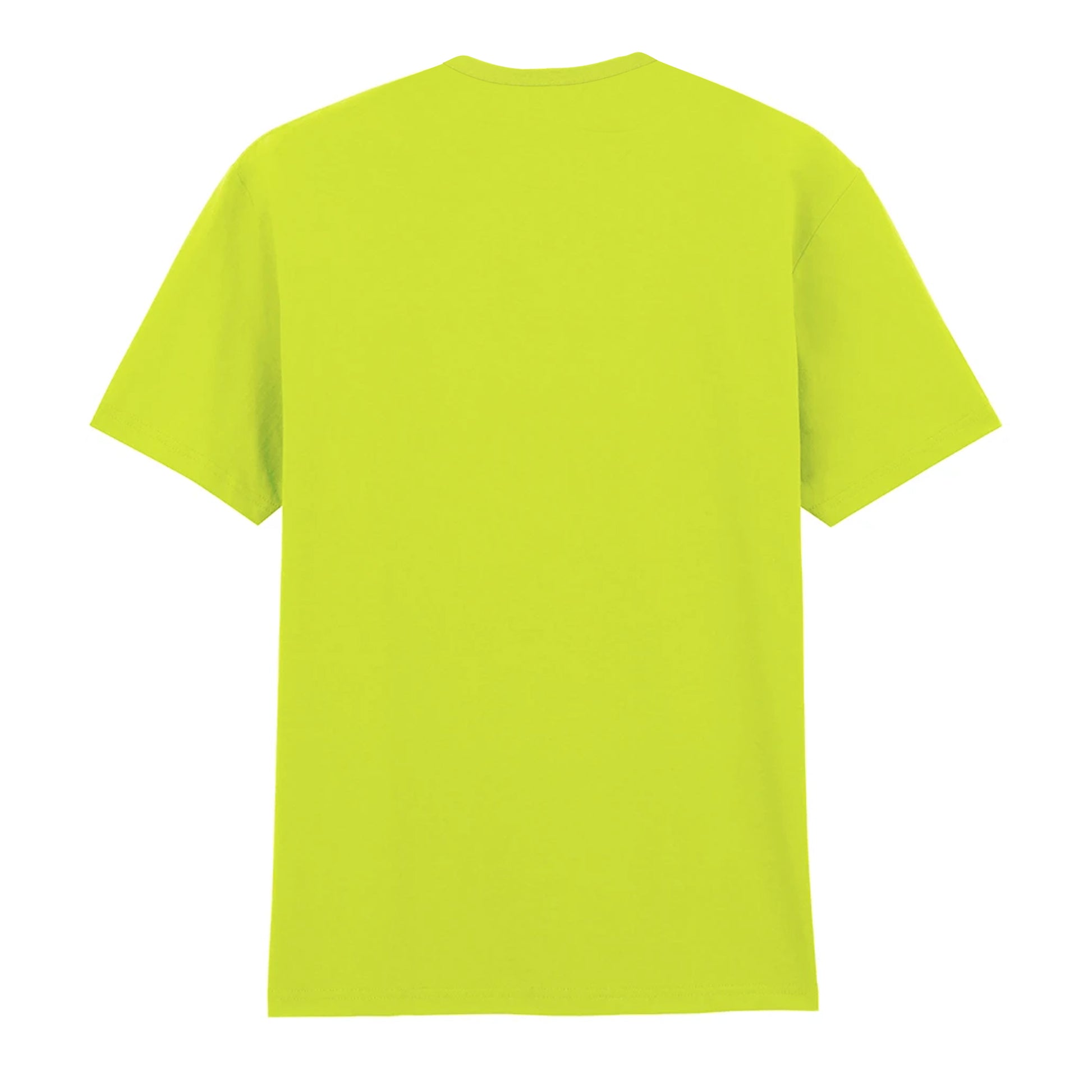 Safety Green - Back - Gildan Mens Cotton Lightweight T-Shirt