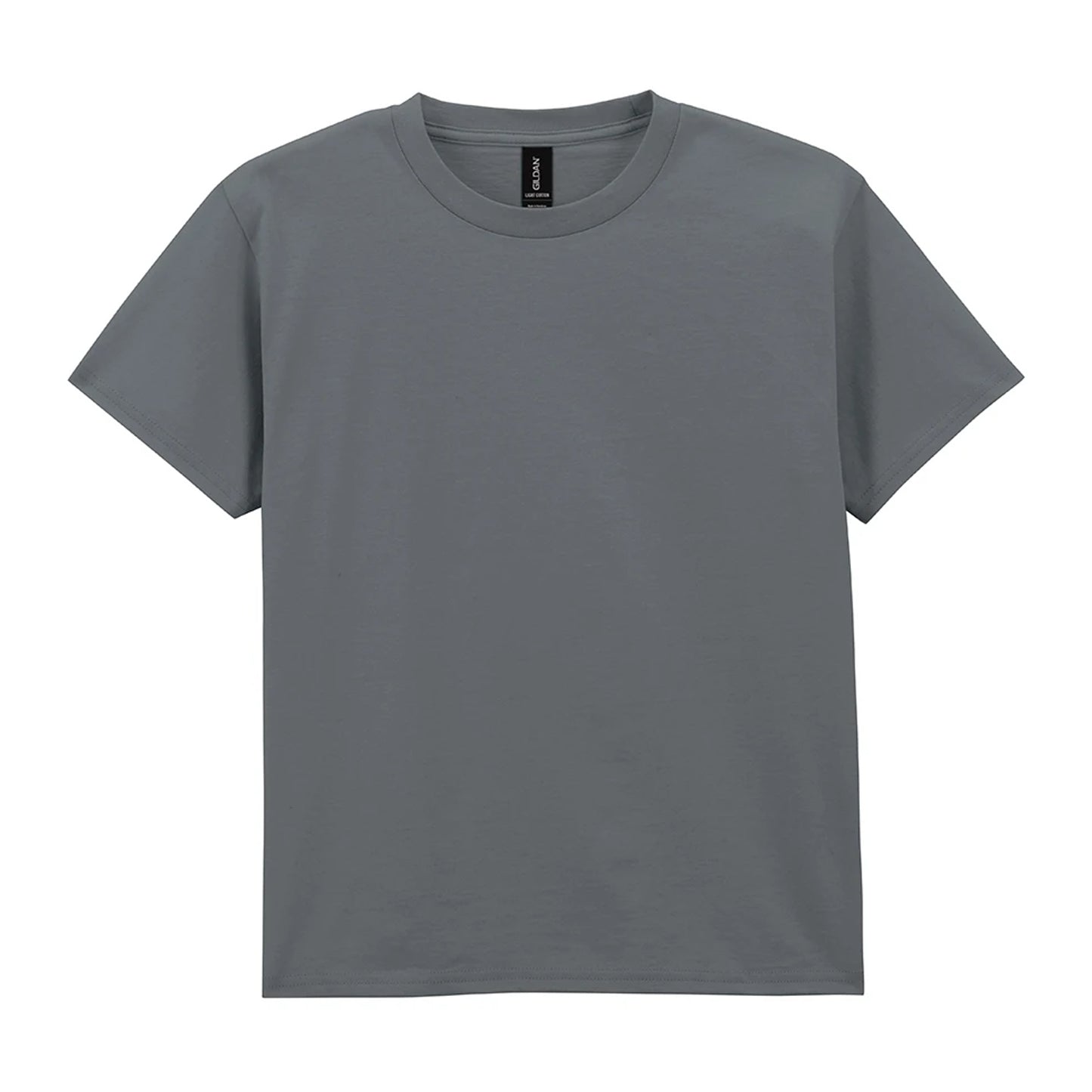 Charcoal - Front - Gildan Childrens-Kids Cotton Lightweight T-Shirt