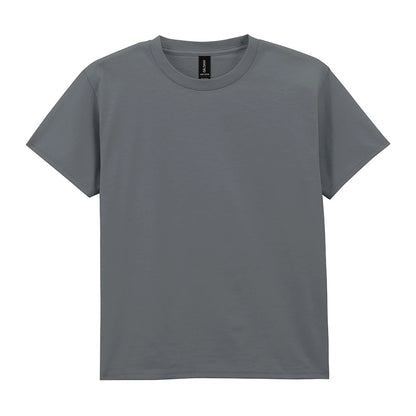 Charcoal - Front - Gildan Childrens-Kids Cotton Lightweight T-Shirt