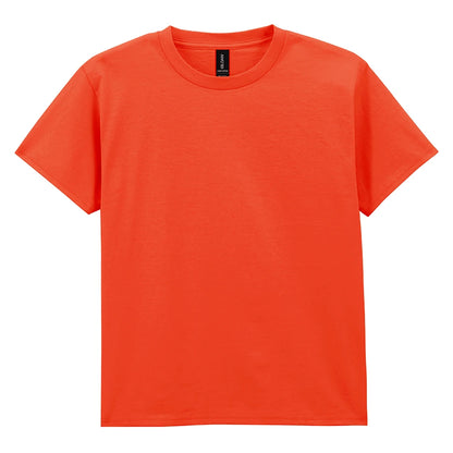 Orange - Front - Gildan Childrens-Kids Cotton Lightweight T-Shirt