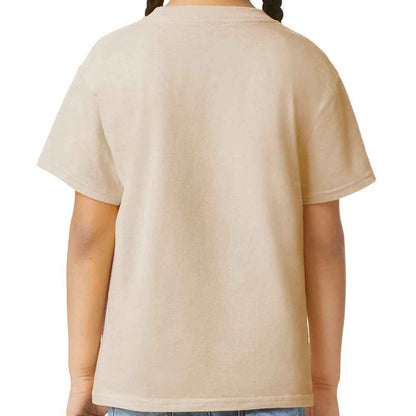 Sand - Back - Gildan Childrens-Kids Cotton Lightweight T-Shirt