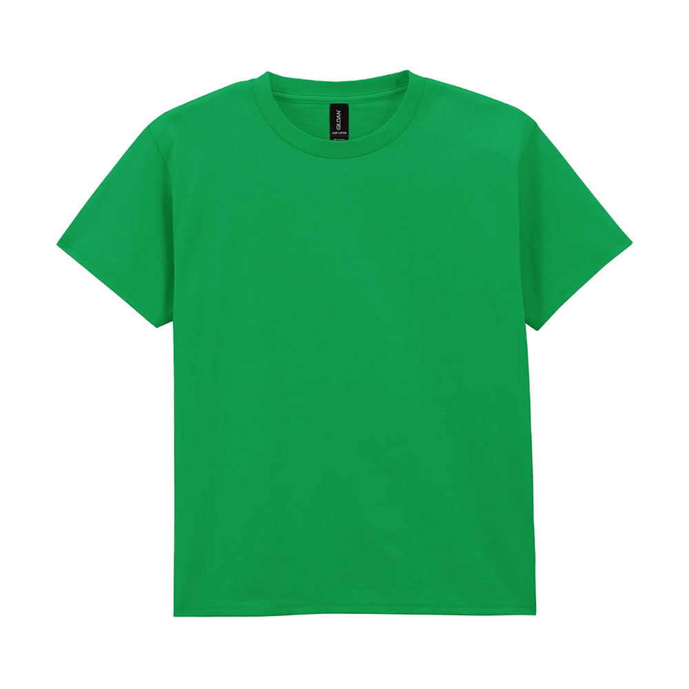 Irish Green - Front - Gildan Childrens-Kids Cotton Lightweight T-Shirt