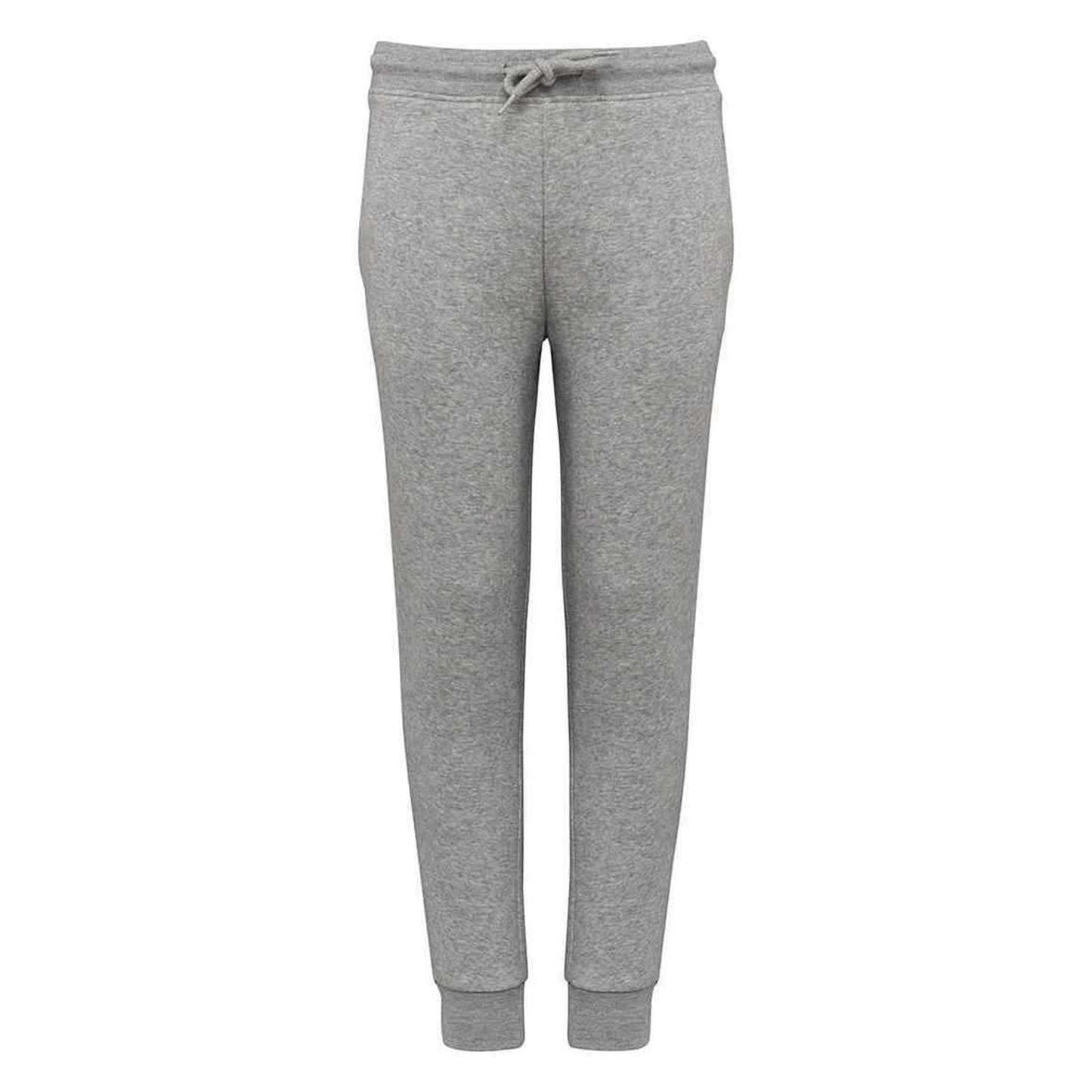 Moon Grey Heather - Front - Native Spirit Childrens-Kids Eco Friendly Jogging Bottoms