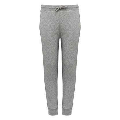 Moon Grey Heather - Front - Native Spirit Childrens-Kids Eco Friendly Jogging Bottoms