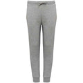 Moon Grey Heather - Front - Native Spirit Childrens-Kids Eco Friendly Jogging Bottoms