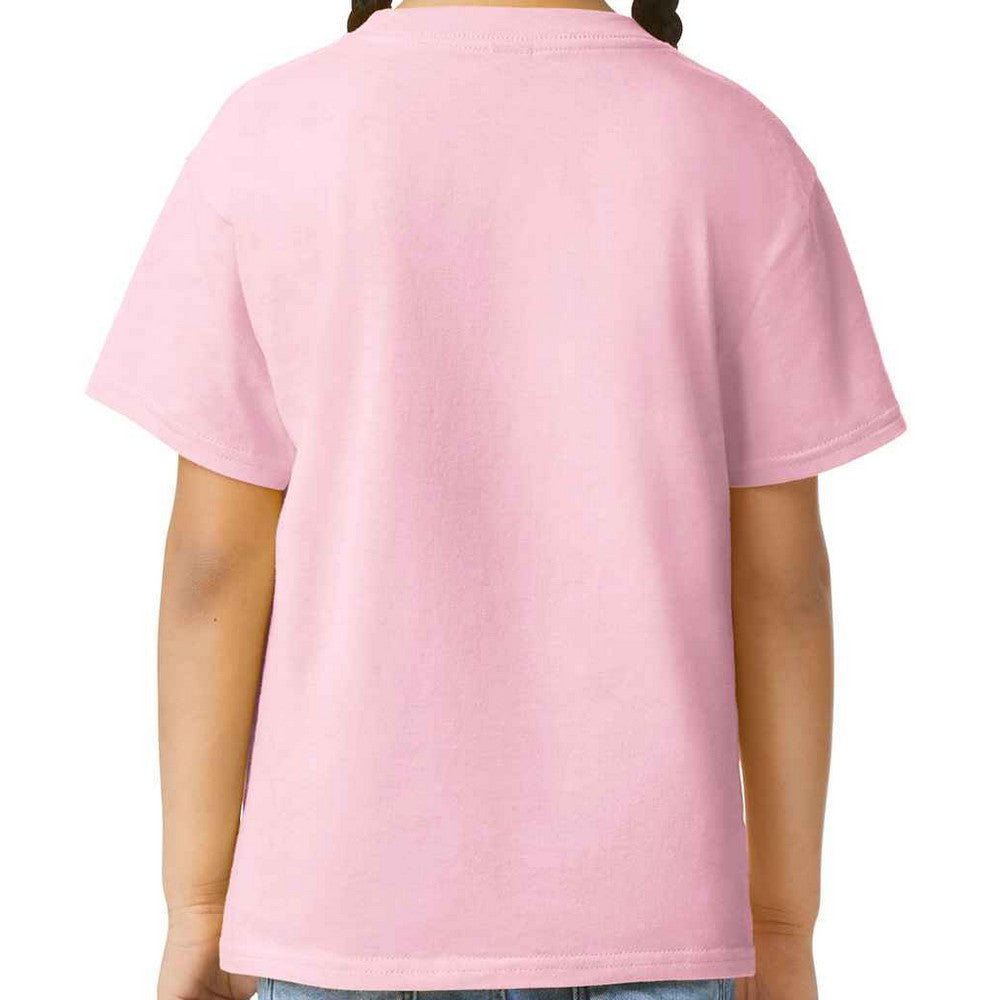 Light Pink - Back - Gildan Childrens-Kids Plain Lightweight T-Shirt