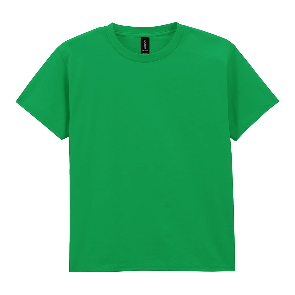 Irish Green - Front - Gildan Childrens-Kids Plain Lightweight T-Shirt