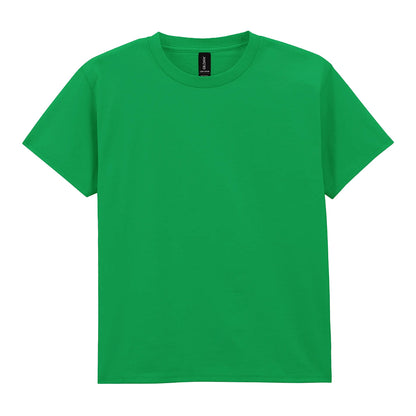 Irish Green - Front - Gildan Childrens-Kids Plain Lightweight T-Shirt