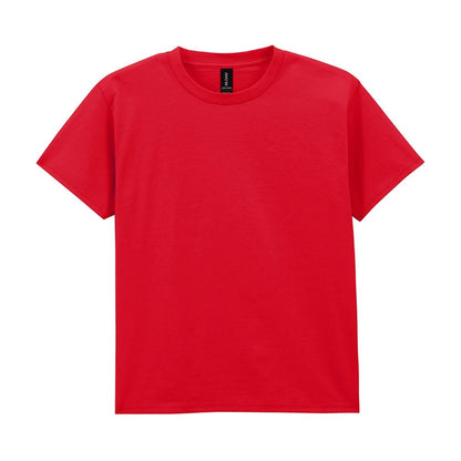 Red - Front - Gildan Childrens-Kids Plain Lightweight T-Shirt