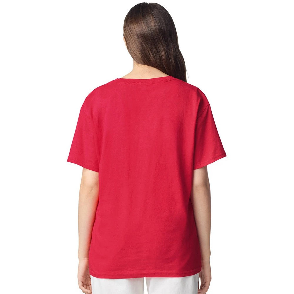 Red - Back - Gildan Childrens-Kids Plain Lightweight T-Shirt