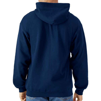 Navy - Back - Gildan Mens Midweight Soft Touch Full Zip Hoodie