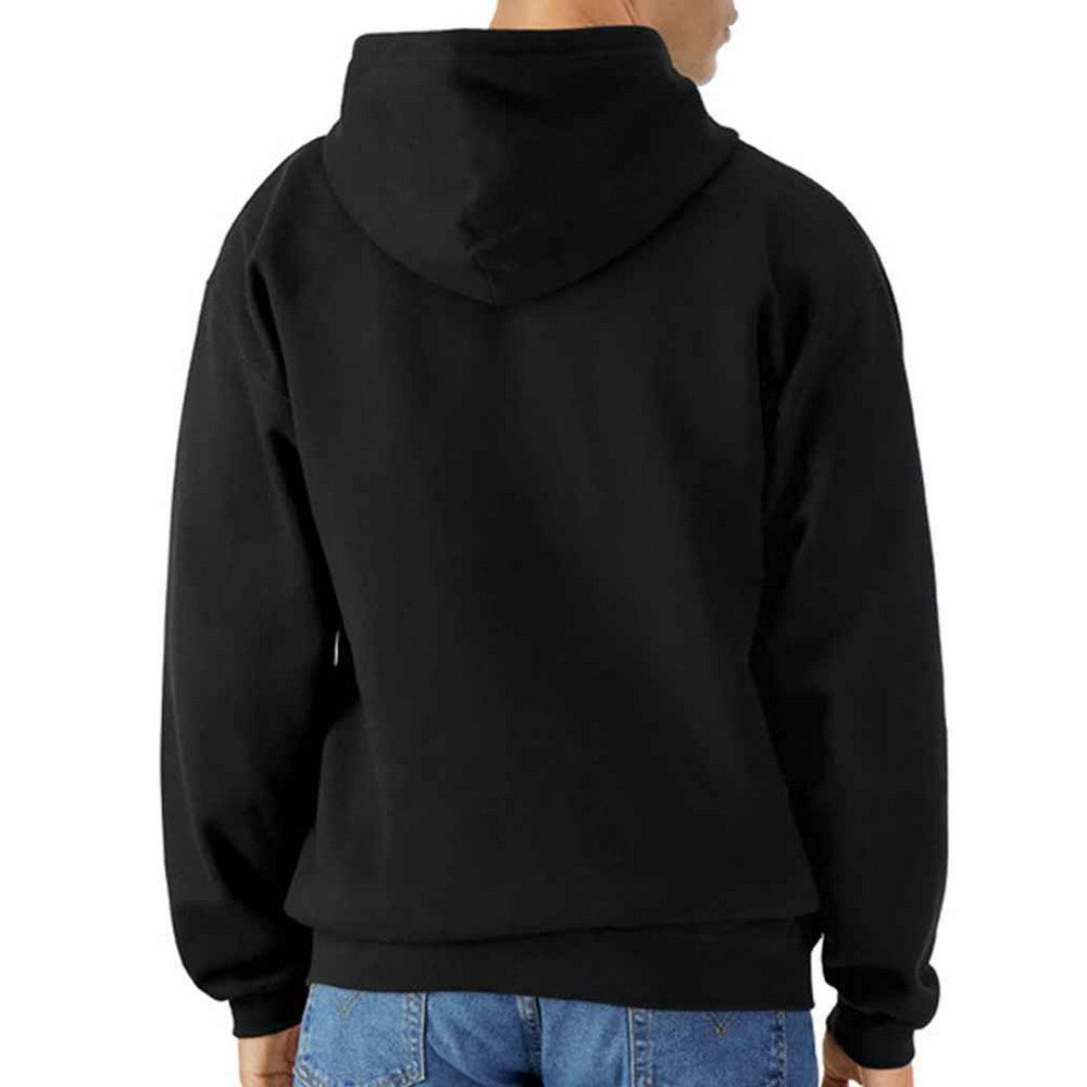 Black - Back - Gildan Mens Midweight Soft Touch Full Zip Hoodie