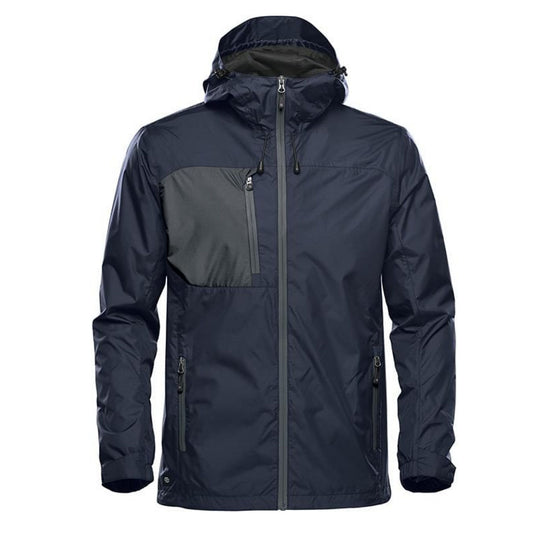 Navy-Granite - Front - Stormtech Mens Olympia Shell Jacket