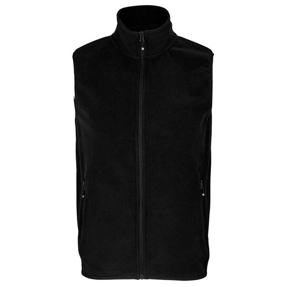 Black - Front - SOLS Unisex Adult Factor Microfleece Recycled Body Warmer