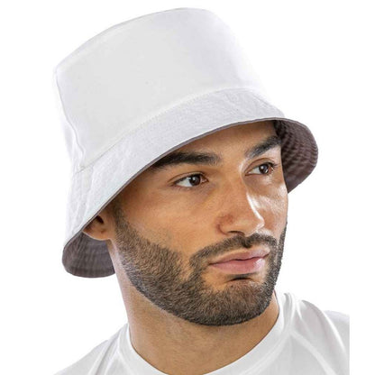 White-White - Back - Result Genuine Recycled Mens Core Reversible Bucket Hat