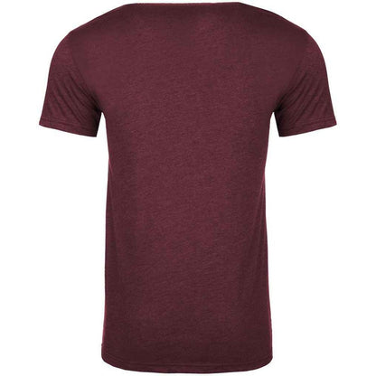 Maroon Heather - Back - Next Level Apparel Unisex Adult T-Shirt