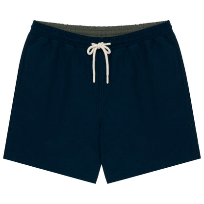 Navy - Front - Native Spirit Mens Swim Shorts