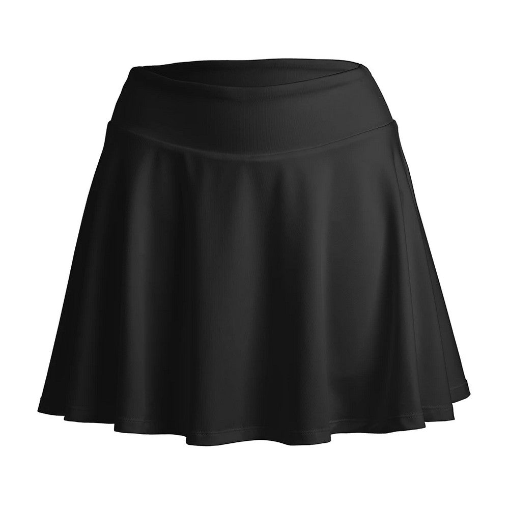 Black - Front - Spiro Womens-Ladies Recycled Fitness Skort
