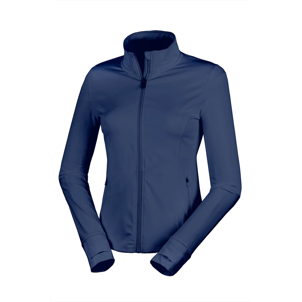 Navy - Front - Spiro Womens-Ladies Plain Stretch Recycled Jacket