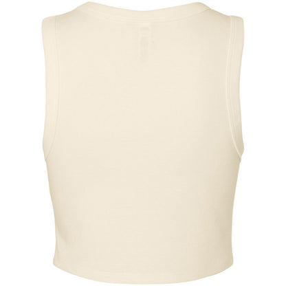 Solid Natural - Back - Bella + Canvas Womens-Ladies Muscles Micro-Rib Tank Top