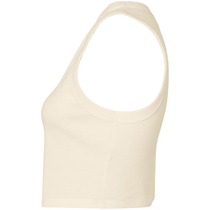 Solid Natural - Side - Bella + Canvas Womens-Ladies Muscles Micro-Rib Tank Top