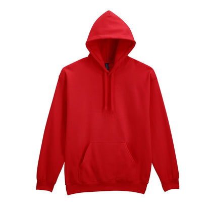 Red - Front - Gildan Mens Midweight Soft Touch Hoodie