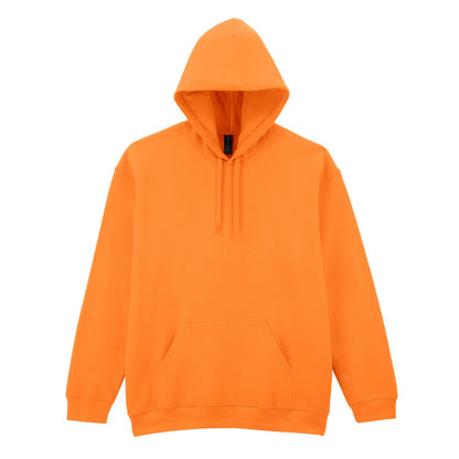 Tangerine - Front - Gildan Mens Midweight Soft Touch Hoodie