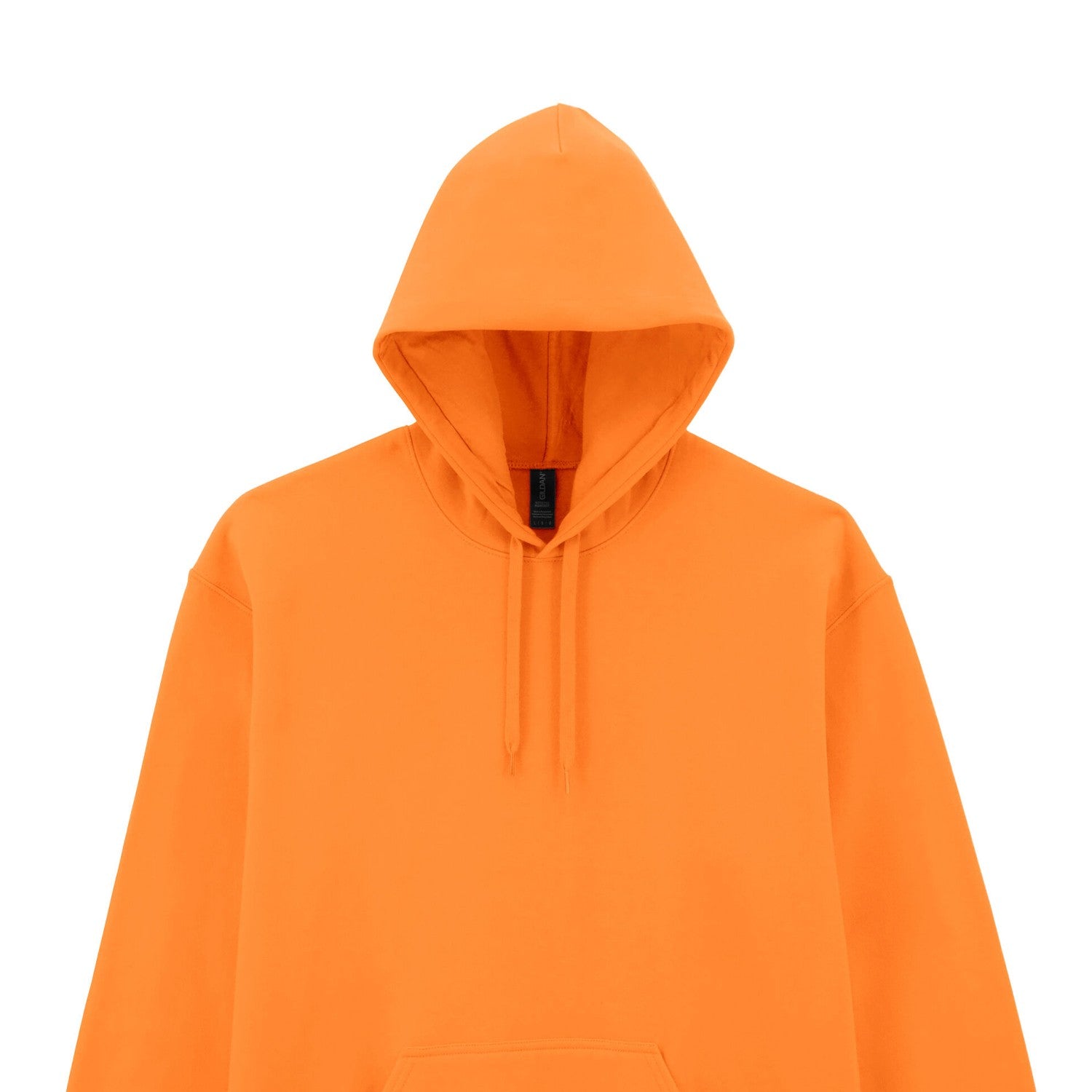 Tangerine - Back - Gildan Mens Midweight Soft Touch Hoodie