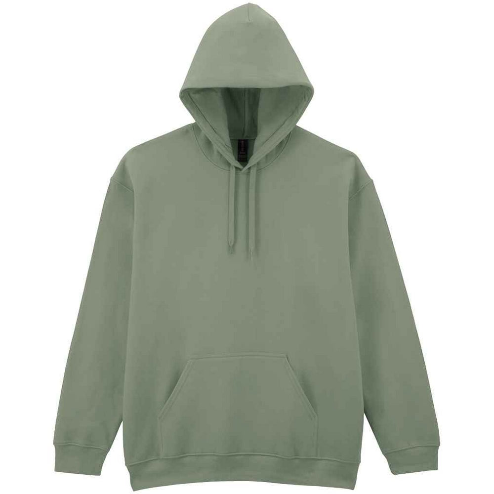 Sage - Front - Gildan Mens Midweight Soft Touch Hoodie