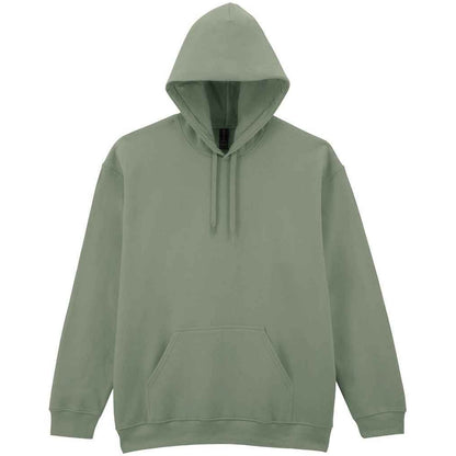 Sage - Front - Gildan Mens Midweight Soft Touch Hoodie