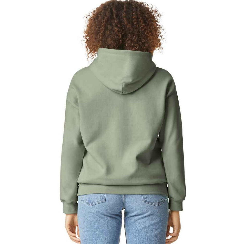 Sage - Back - Gildan Mens Midweight Soft Touch Hoodie