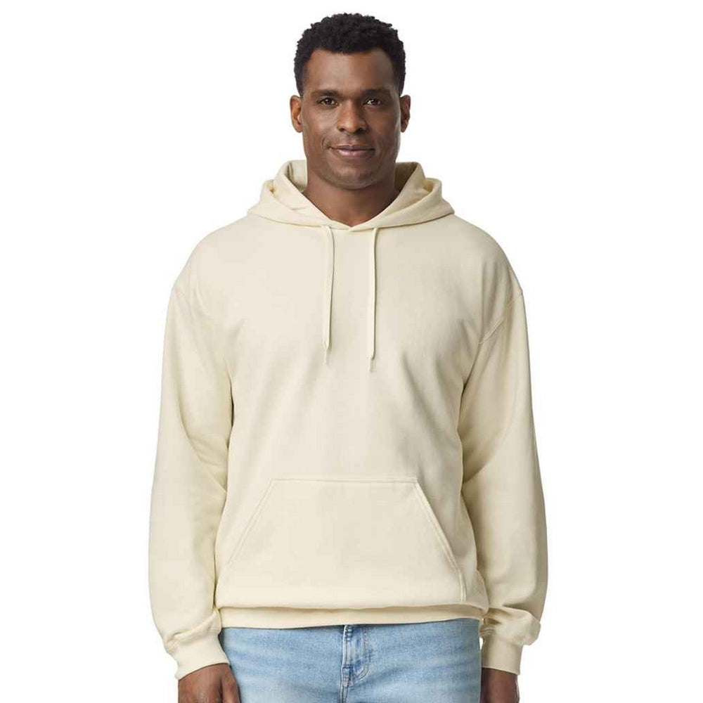 Off White - Side - Gildan Mens Midweight Soft Touch Hoodie