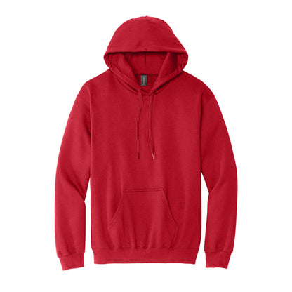 Red - Front - Gildan Mens Midweight Soft Touch Hoodie