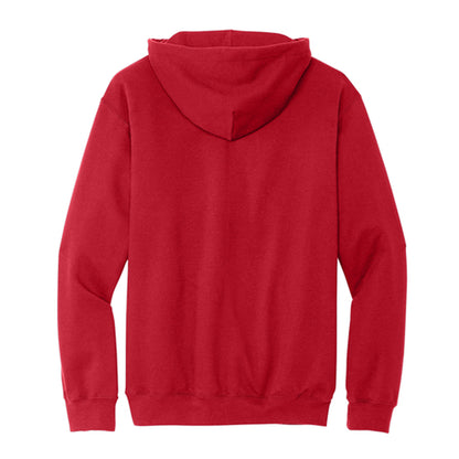 Red - Back - Gildan Mens Midweight Soft Touch Hoodie