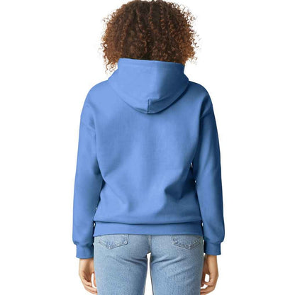 Carolina Blue - Back - Gildan Mens Midweight Soft Touch Hoodie