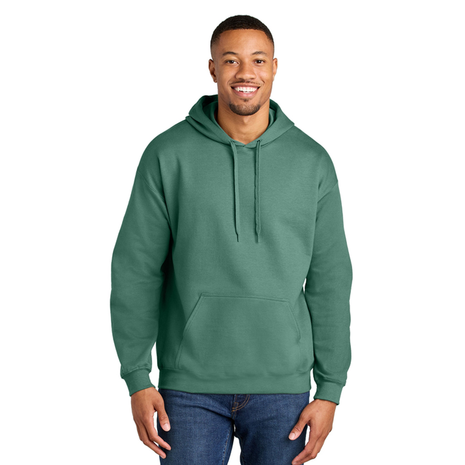Aquatic - Side - Gildan Mens Midweight Soft Touch Hoodie